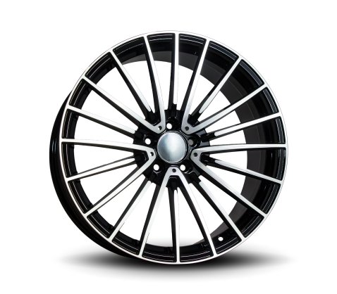 20x8.5 Style DX178 Black Machine Face