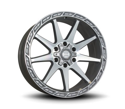 20x9.0 Simmons Rugged R3 Silver Machined