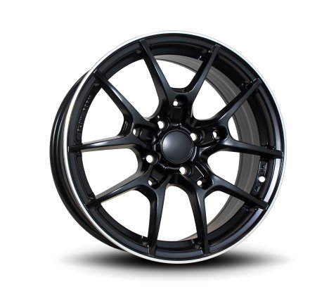 16x7.0 SC Racing 140131 Matt Black Machine Lip