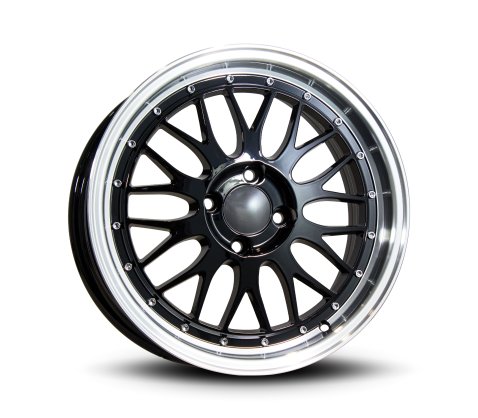 16x7.0 SC Racing 139262 Black Machine Lip