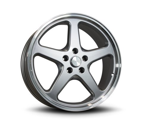 20x8.5 WW Racing SV1 Silver Machine Lip