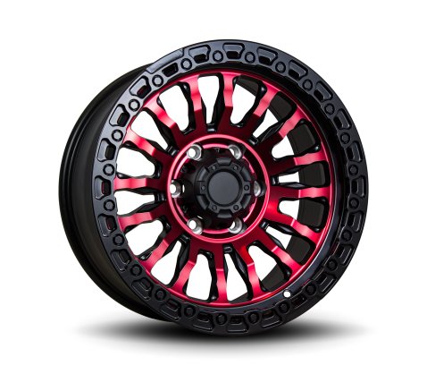 17x8.5 SC Racing 177210 Red Machined Face