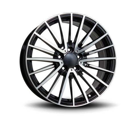 18x8.0 Style DX178 Black Machine Face