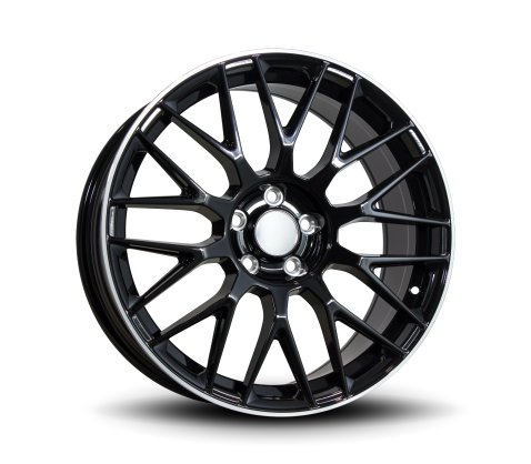 19x8.5 19x9.5 Style XF013 Black Machine Lip